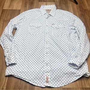Rafter C ProFlex 45 Performance Mens XLarge Pearl Snap Western Rodeo Shirt